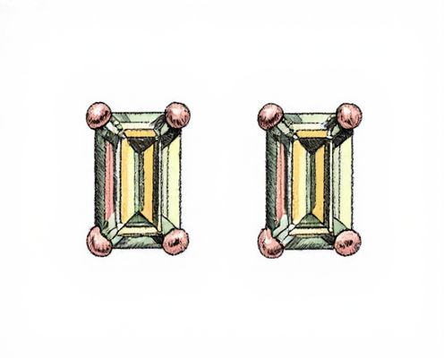 Baguette Stud Earrings in Women's Jewelry: Design, Versatility, and Styling Tips