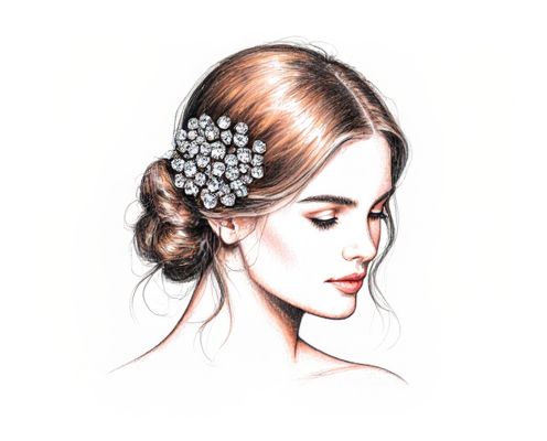 Bejeweled Hair Combs in Accessories: Statement Styling, Material Choices, and Trend Influence