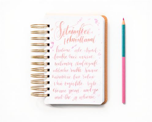 Calligraphy Planner for Women: Elegant Organization and Creative Expression in Stationery