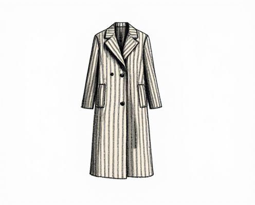 Chalk-Striped Overcoat in Women's Outerwear: Styling, Versatility, and Care