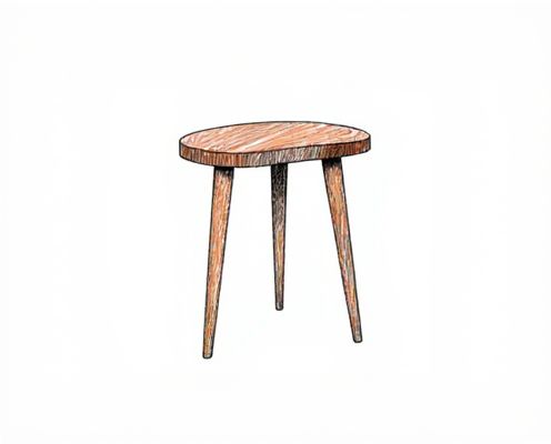 Curvy Accent Table for Women's Spaces: Design, Style, and Functional Appeal