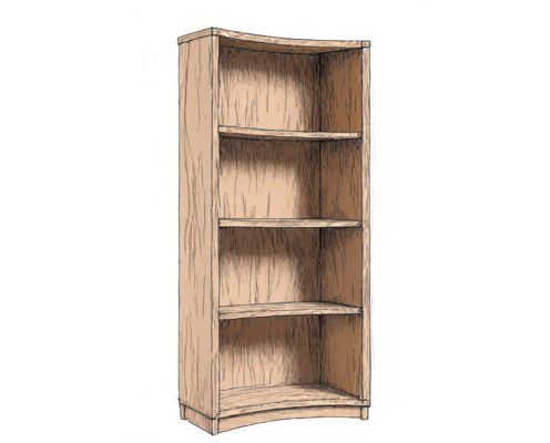 Curvy Bookshelf in Furniture Design: Enhancing Aesthetics and Functionality