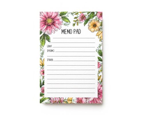Floral Memo Pads in Stationery: Design Aesthetics, Practical Uses, and Popular Materials