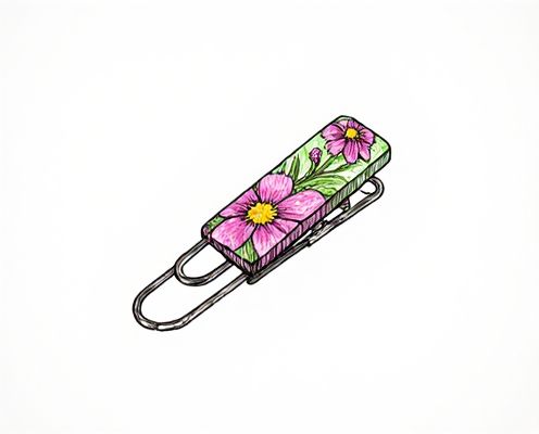 Floral Paperclips in Stationery: Functional Elegance and Creative Expression