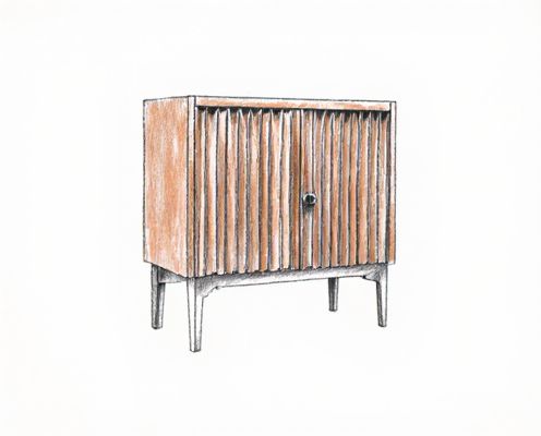 Fluted Cabinets in Women's Furniture: Style, Function, and Design Integration