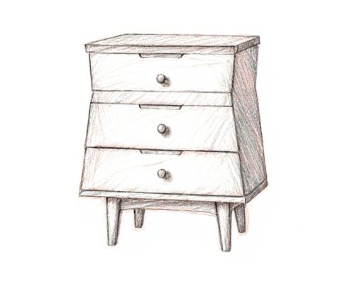 Fluted Nightstand in Women's Furniture: Style, Organization, and Versatility