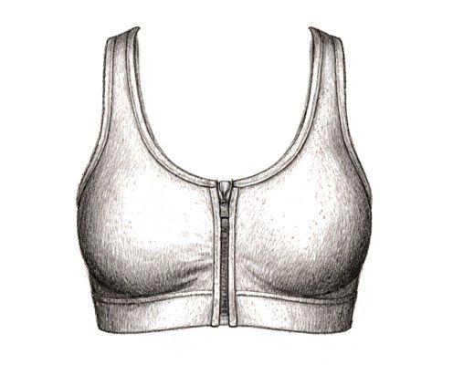 Front Zip Sports Bra in Activewear: Support, Comfort, and Style