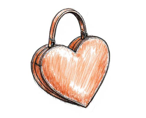 Heart-Shaped Bag-in-Bag: Fashionable Organization for Everyday Essentials