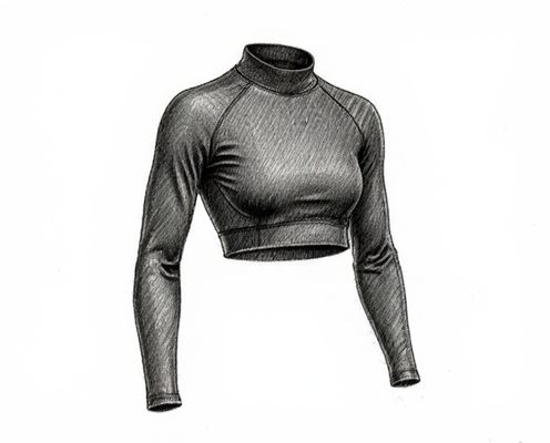 High-Neck Sports Crop in Activewear: Style, Support, and Versatility