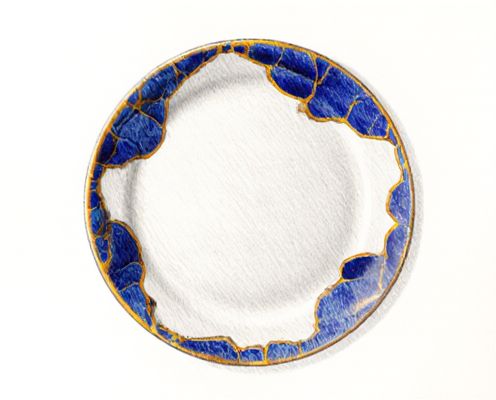 Kintsugi Plate in Homeware: Embracing Imperfection and Elegant Design for Women