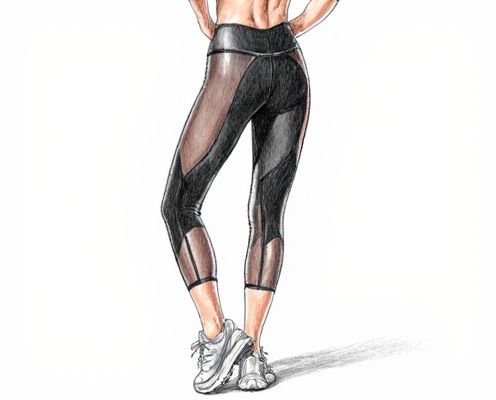 Mesh-Paneled Tights in Activewear: Style, Performance, and Comfort