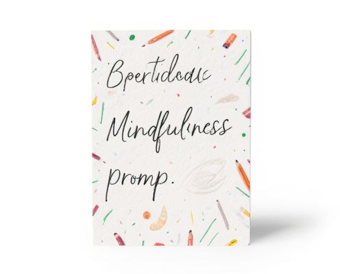 Mindfulness Prompt Cards in Stationery: Enhancing Daily Reflection and Wellbeing