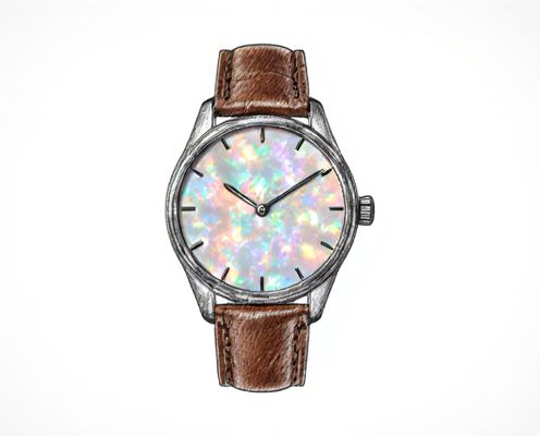 Mother-of-Pearl Dial Watch in Women's Fashion: Style, Craftsmanship, and Care