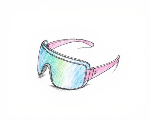 Pastel Visor Sunglasses: Trendy Women's Eyewear for Style and Sun Protection