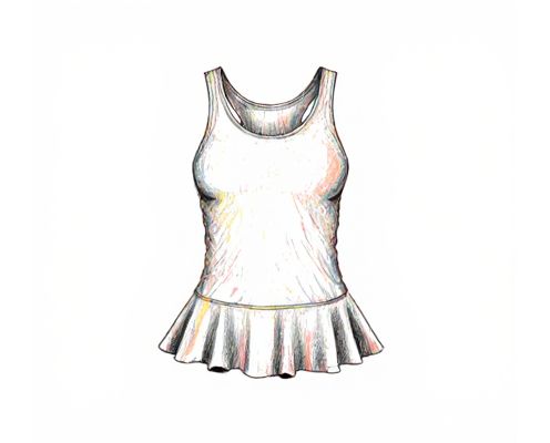 Petal Hem Tank in Activewear: Style, Comfort, and Versatility