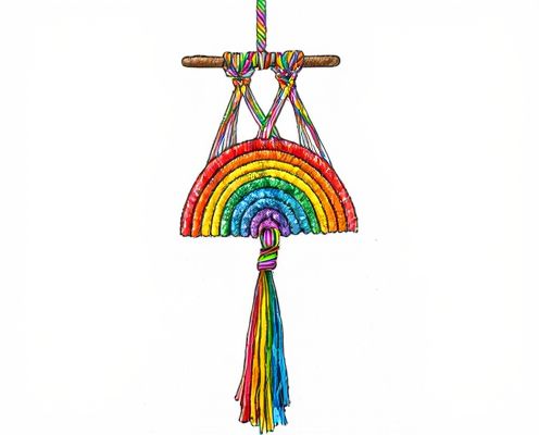 Rainbow Macrame in Home Decor: Styling Tips, Color Choices, and Placement Ideas