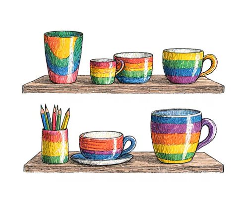 Rainbow Shelf in Homeware: Creative Display Ideas and Functional Storage for Women