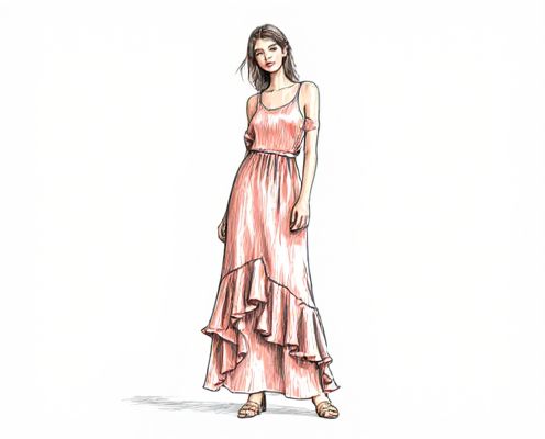 Ruffle Maxi Dresses in Women's Fashion: Styling Tips, Occasions, and Fabric Choices