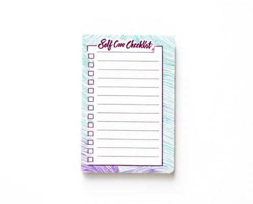 Self-Care Checklist Pads in Stationery: Enhancing Daily Wellness and Organization