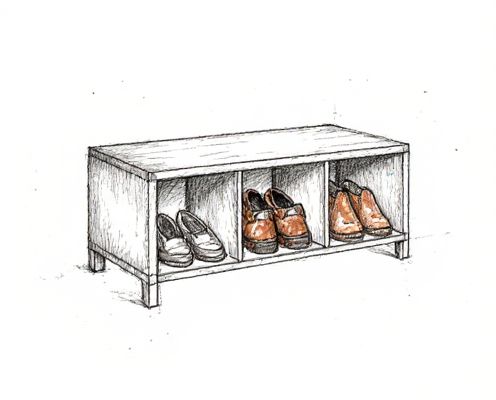 Shoe Storage Bench in Women's Furniture: Style, Organization, and Space Optimization