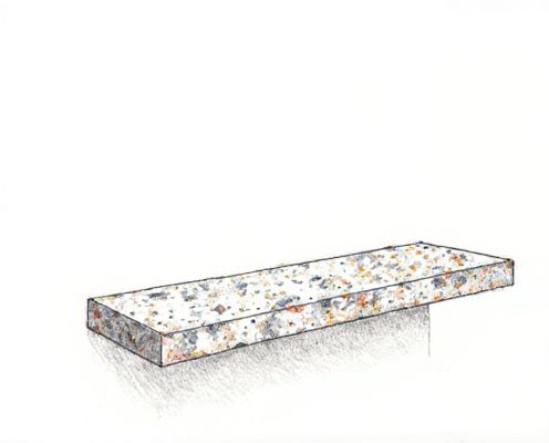 Terrazzo Shelf in Women's Furniture: Style, Functionality, and Decor Integration