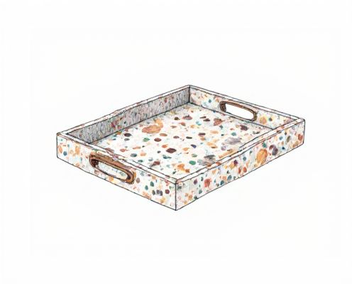 Terrazzo Trays in Homeware: Aesthetic Appeal, Functional Uses, and Styling Tips for Women's Spaces