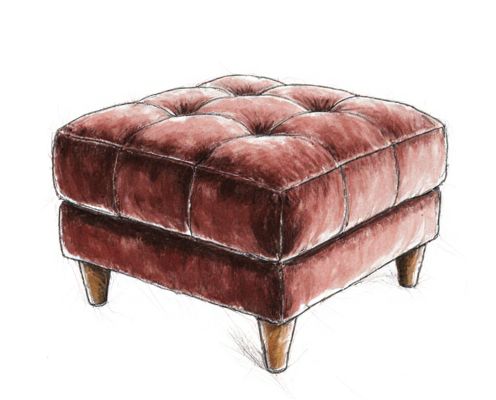 Velvet Ottoman in Furniture: Style, Functionality, and Care Tips