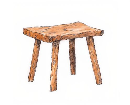 Wabi-Sabi Stool in Women's Furniture: Elegance, Versatility, and Sustainable Design