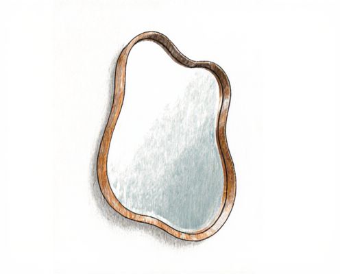 Wavy Mirrors in Homeware: Enhancing Decor, Visual Space, and Feminine Aesthetics